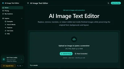 AI Image Text Editor