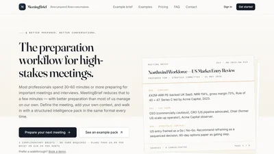 MeetingBrief