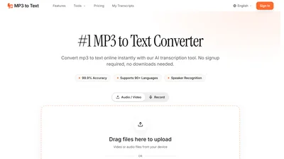 MP3 to Text.org