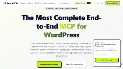 Easy MCP AI - Claude ChatGPT Connector for Wordpress