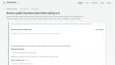 Check AI Claims