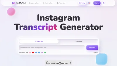 Link To Text | Video To Text