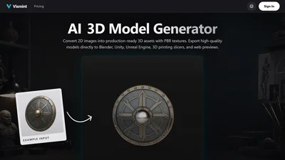 Vismint - AI Image to 3D Model Generator
