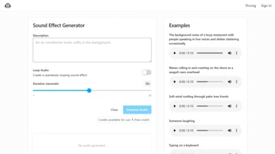 Sound Effect Generator