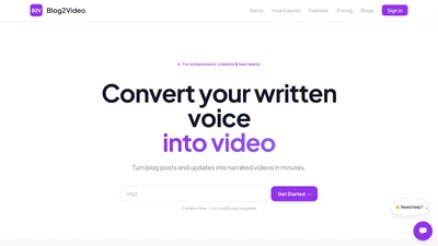 Blog2Video