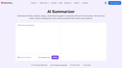 WPS | AI Summarizer