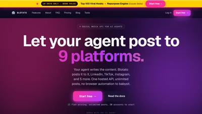 Blotato - AI Agent for Content Creation