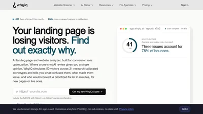 WhyIQ - Your Website is Losing Visitors, Find out WHY