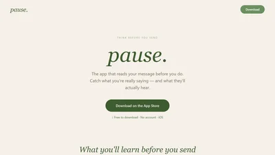 pause