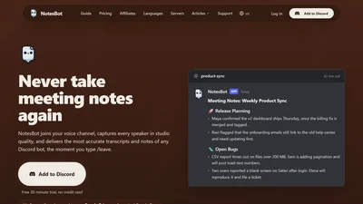 Discord NotesBot