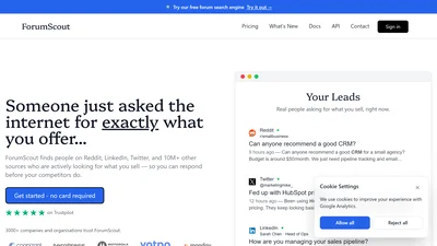 ForumScout - AI Social Listening Tool