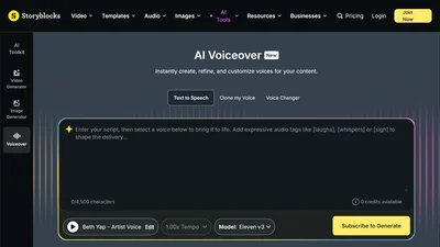 Storyblocks TTS