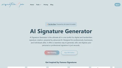 AI Signature Generator Pro
