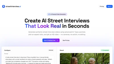 Street Interview AI