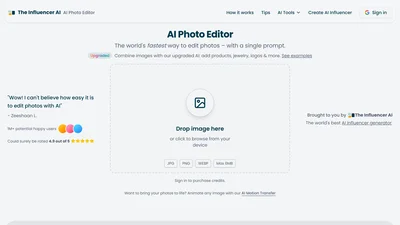 AI Photo Editor by The Influencer AI