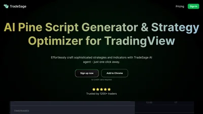 TradeSage - Pine Script Generator