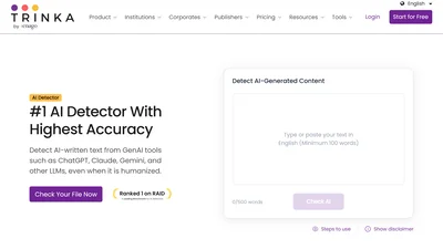 Trinka AI Content Detector