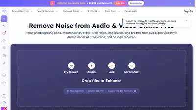 Free AI Audio Cleaner Online