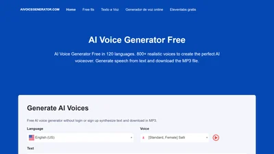 AI Voice Generator Free