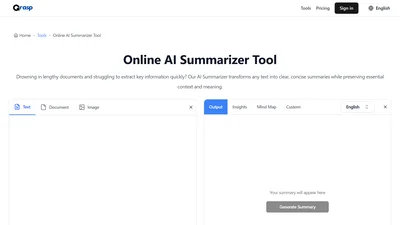 Grasp AI Summarizer Tool