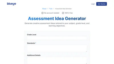 Assessment Idea Generator from Blueye