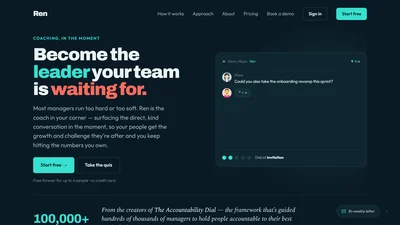 Ren AI | Leadership & Accountability Platform