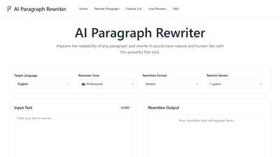 AI Paragraph Rewriter