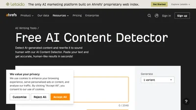 Ahrefs AI Content Detector