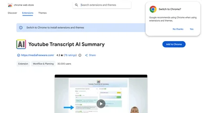Youtube Transcript AI Summary
