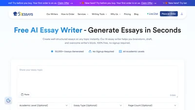 5StarEssays AI Essay Writer