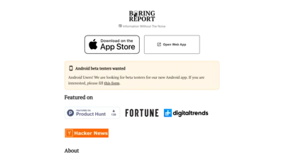 Boring Report