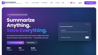 Summarizing Tool.io