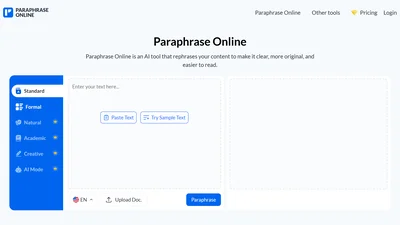 Paraphrase Online