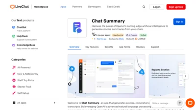 Chat Summary for LiveChat