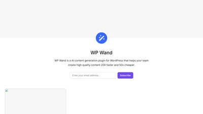 WP Wand