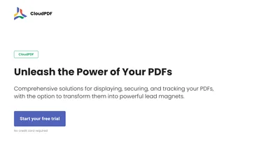 CloudPDF - Chat with your PDFs