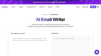 Snov Email Writer