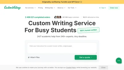 CustomWritings AI Essay Writer