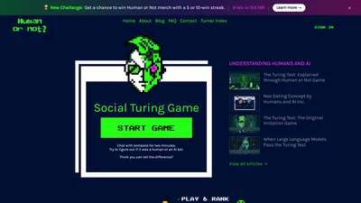 Human or Not: A Social Turing Game
